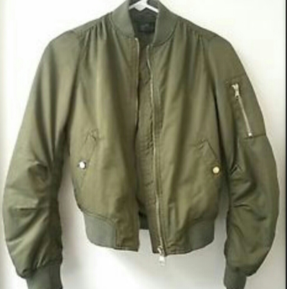 Olive Bomber Jacket Gem